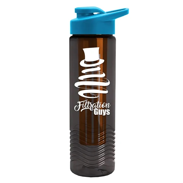Wave 24 oz. Slim Cylinder Wave Design with Drink thru lid... from ASI 40480 Koozie Group