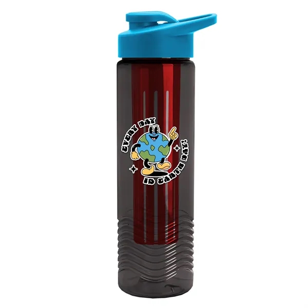 Wave 24 oz. Slim Cylinder Wave Design with Drink thru lid... from ASI 40480 Koozie Group