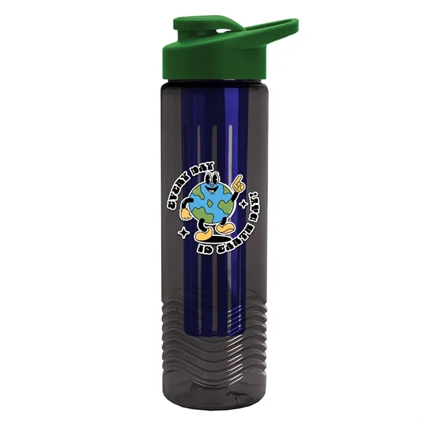Wave 24 oz. Slim Cylinder Wave Design with Drink thru lid... from ASI 40480 Koozie Group
