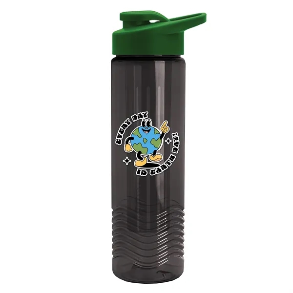 Wave 24 oz. Slim Cylinder Wave Design with Drink thru lid... from ASI 40480 Koozie Group