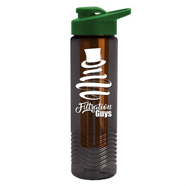 Wave 24 oz. Slim Cylinder Wave Design with Drink thru lid... from ASI 40480 Koozie Group