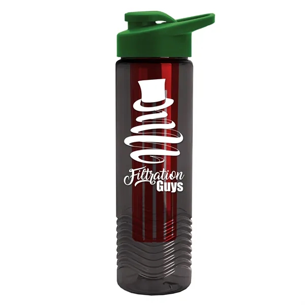 Wave 24 oz. Slim Cylinder Wave Design with Drink thru lid... from ASI 40480 Koozie Group