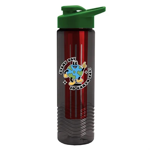 Wave 24 oz. Slim Cylinder Wave Design with Drink thru lid... from ASI 40480 Koozie Group