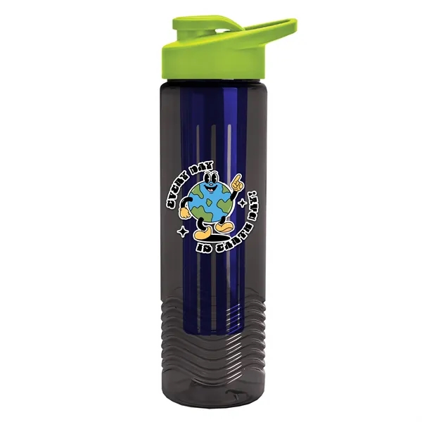 Wave 24 oz. Slim Cylinder Wave Design with Drink thru lid... from ASI 40480 Koozie Group