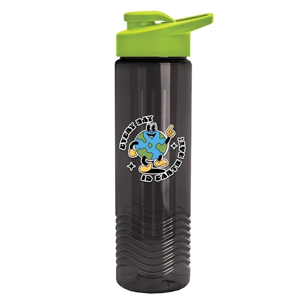 Wave 24 oz. Slim Cylinder Wave Design with Drink thru lid... from ASI 40480 Koozie Group