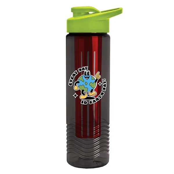 Wave 24 oz. Slim Cylinder Wave Design with Drink thru lid... from ASI 40480 Koozie Group