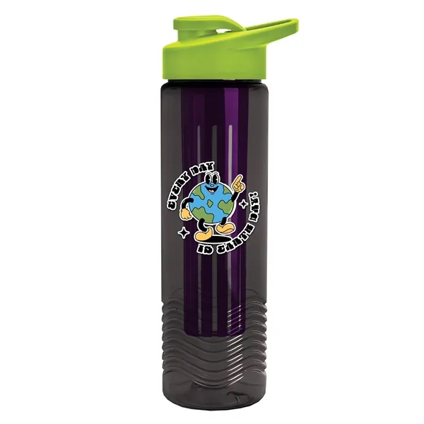 Wave 24 oz. Slim Cylinder Wave Design with Drink thru lid... from ASI 40480 Koozie Group