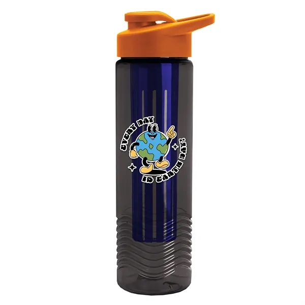 Wave 24 oz. Slim Cylinder Wave Design with Drink thru lid... from ASI 40480 Koozie Group