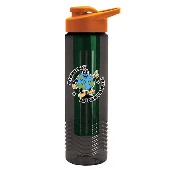 Wave 24 oz. Slim Cylinder Wave Design with Drink thru lid... from ASI 40480 Koozie Group