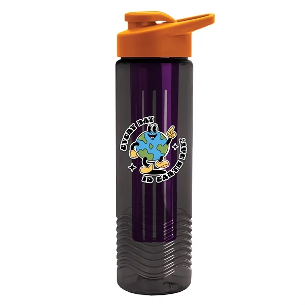 Wave 24 oz. Slim Cylinder Wave Design with Drink thru lid... from ASI 40480 Koozie Group