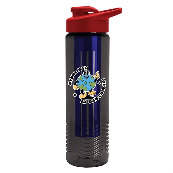 Wave 24 oz. Slim Cylinder Wave Design with Drink thru lid... from ASI 40480 Koozie Group