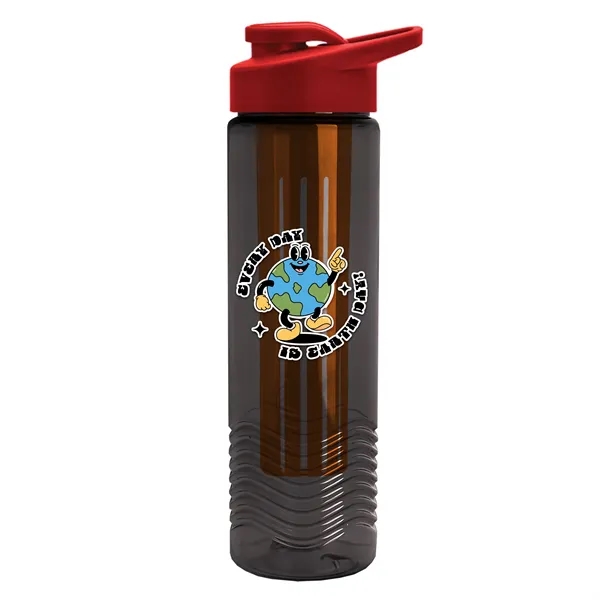 Wave 24 oz. Slim Cylinder Wave Design with Drink thru lid... from ASI 40480 Koozie Group