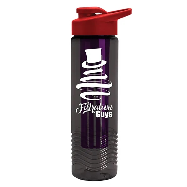 Wave 24 oz. Slim Cylinder Wave Design with Drink thru lid... from ASI 40480 Koozie Group