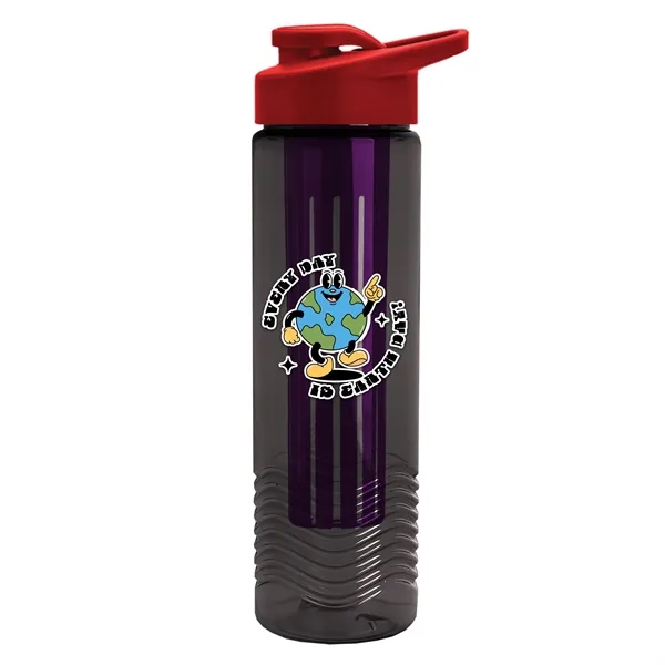 Wave 24 oz. Slim Cylinder Wave Design with Drink thru lid... from ASI 40480 Koozie Group
