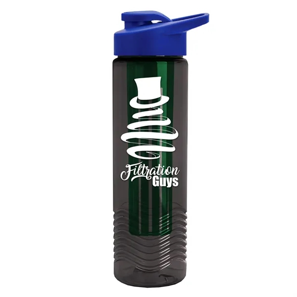 Wave 24 oz. Slim Cylinder Wave Design with Drink thru lid... from ASI 40480 Koozie Group