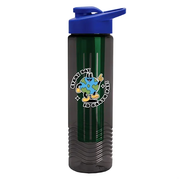 Wave 24 oz. Slim Cylinder Wave Design with Drink thru lid... from ASI 40480 Koozie Group