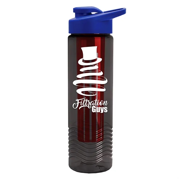 Wave 24 oz. Slim Cylinder Wave Design with Drink thru lid... from ASI 40480 Koozie Group