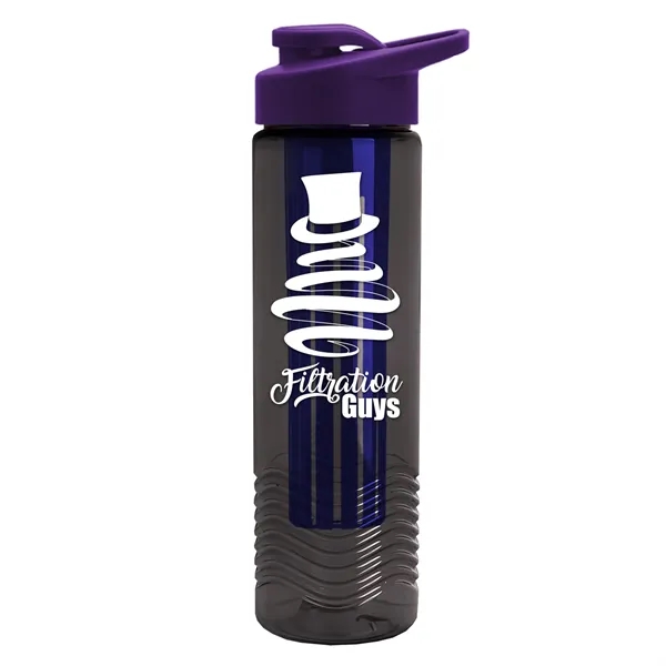 Wave 24 oz. Slim Cylinder Wave Design with Drink thru lid... from ASI 40480 Koozie Group
