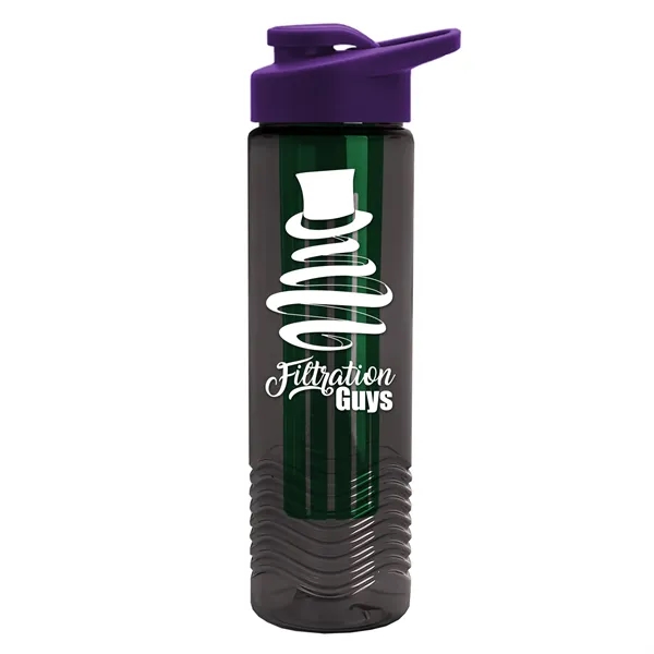 Wave 24 oz. Slim Cylinder Wave Design with Drink thru lid... from ASI 40480 Koozie Group