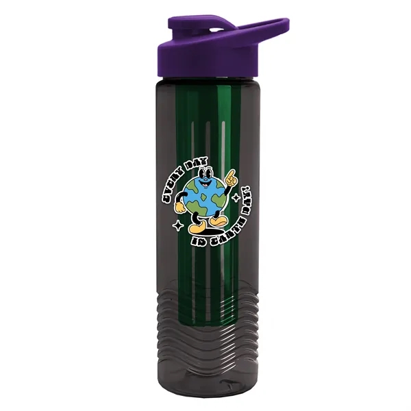 Wave 24 oz. Slim Cylinder Wave Design with Drink thru lid... from ASI 40480 Koozie Group