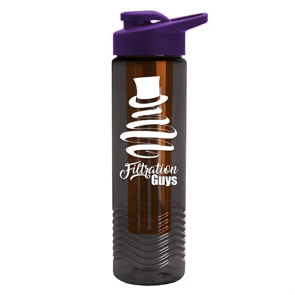 Wave 24 oz. Slim Cylinder Wave Design with Drink thru lid... from ASI 40480 Koozie Group