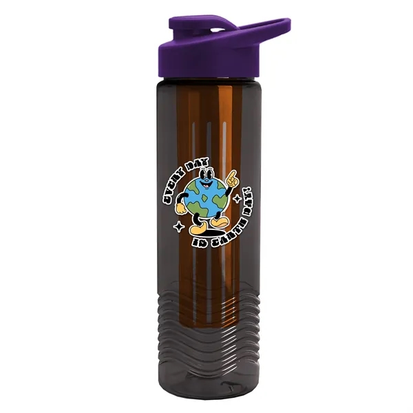 Wave 24 oz. Slim Cylinder Wave Design with Drink thru lid... from ASI 40480 Koozie Group