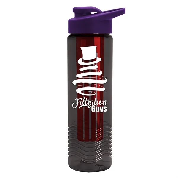 Wave 24 oz. Slim Cylinder Wave Design with Drink thru lid... from ASI 40480 Koozie Group