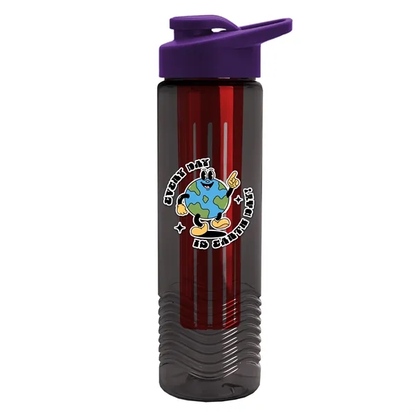 Wave 24 oz. Slim Cylinder Wave Design with Drink thru lid... from ASI 40480 Koozie Group