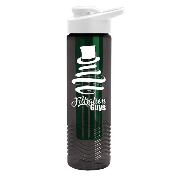 Wave 24 oz. Slim Cylinder Wave Design with Drink thru lid... from ASI 40480 Koozie Group