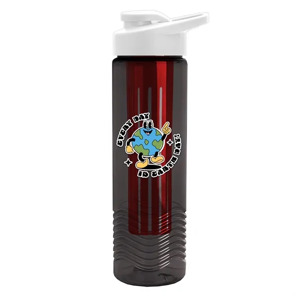 Wave 24 oz. Slim Cylinder Wave Design with Drink thru lid... from ASI 40480 Koozie Group