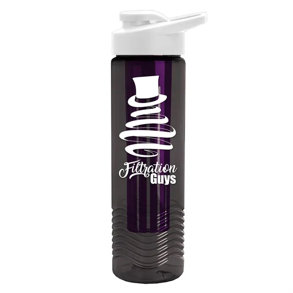 Wave 24 oz. Slim Cylinder Wave Design with Drink thru lid... from ASI 40480 Koozie Group