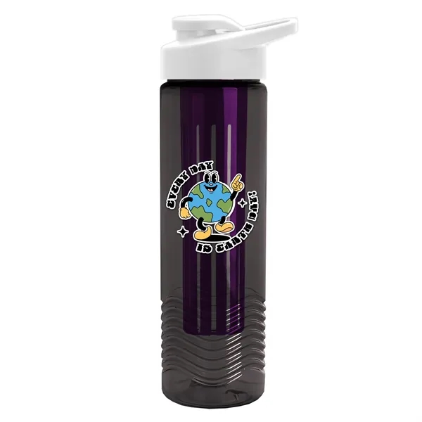 Wave 24 oz. Slim Cylinder Wave Design with Drink thru lid... from ASI 40480 Koozie Group