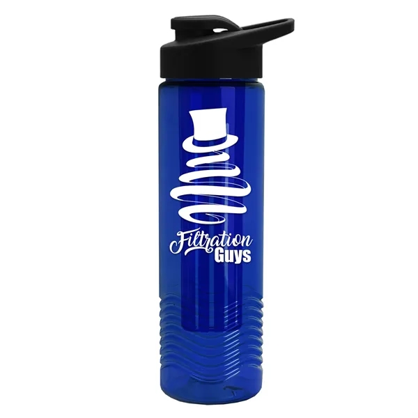 Wave 24 oz. Slim Cylinder Wave Design with Drink thru lid... from ASI 40480 Koozie Group
