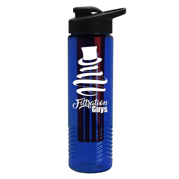 Wave 24 oz. Slim Cylinder Wave Design with Drink thru lid... from ASI 40480 Koozie Group