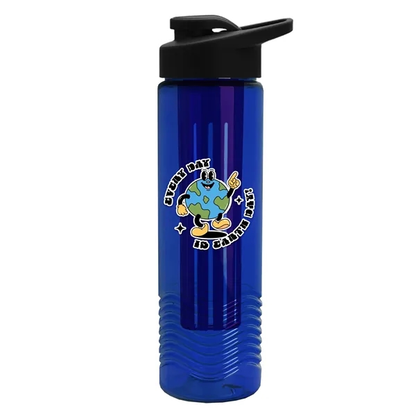 Wave 24 oz. Slim Cylinder Wave Design with Drink thru lid... from ASI 40480 Koozie Group