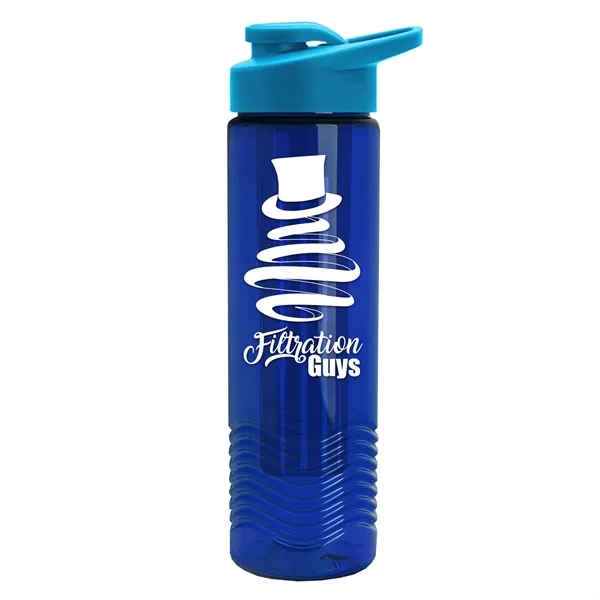 Wave 24 oz. Slim Cylinder Wave Design with Drink thru lid... from ASI 40480 Koozie Group