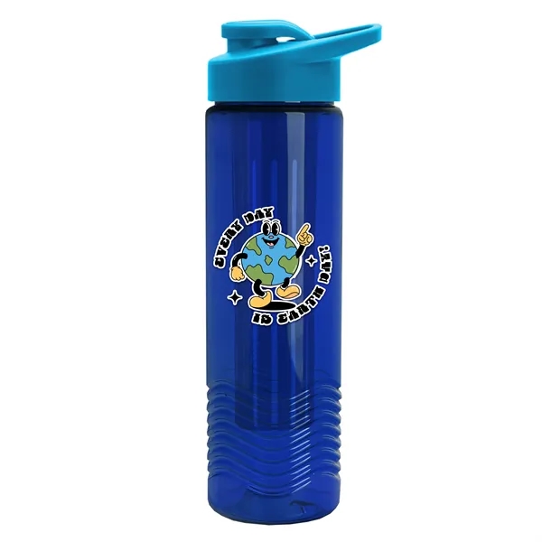 Wave 24 oz. Slim Cylinder Wave Design with Drink thru lid... from ASI 40480 Koozie Group