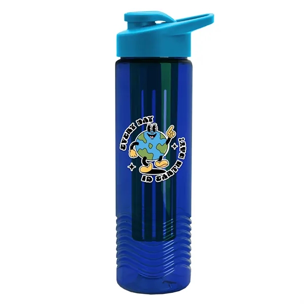 Wave 24 oz. Slim Cylinder Wave Design with Drink thru lid... from ASI 40480 Koozie Group