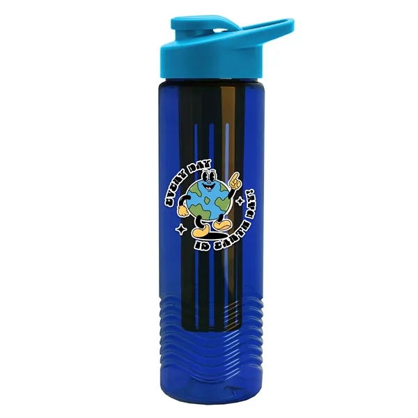 Wave 24 oz. Slim Cylinder Wave Design with Drink thru lid... from ASI 40480 Koozie Group