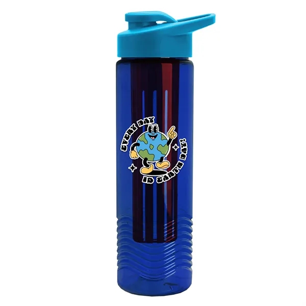 Wave 24 oz. Slim Cylinder Wave Design with Drink thru lid... from ASI 40480 Koozie Group