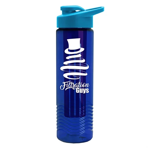 Wave 24 oz. Slim Cylinder Wave Design with Drink thru lid... from ASI 40480 Koozie Group