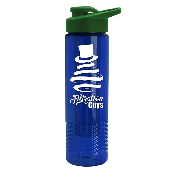 Wave 24 oz. Slim Cylinder Wave Design with Drink thru lid... from ASI 40480 Koozie Group