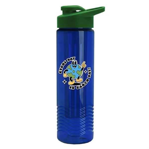 Wave 24 oz. Slim Cylinder Wave Design with Drink thru lid... from ASI 40480 Koozie Group
