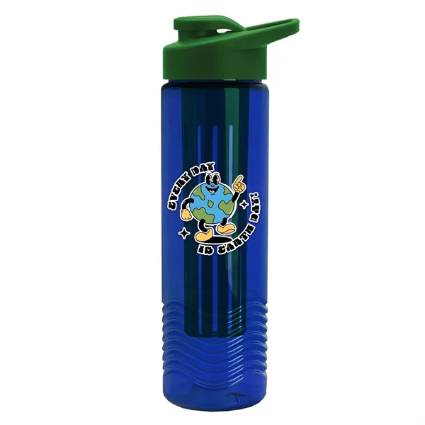 Wave 24 oz. Slim Cylinder Wave Design with Drink thru lid... from ASI 40480 Koozie Group
