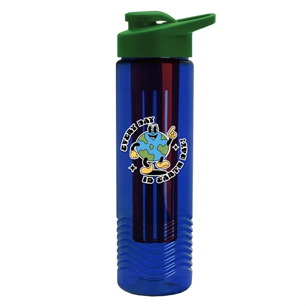Wave 24 oz. Slim Cylinder Wave Design with Drink thru lid... from ASI 40480 Koozie Group