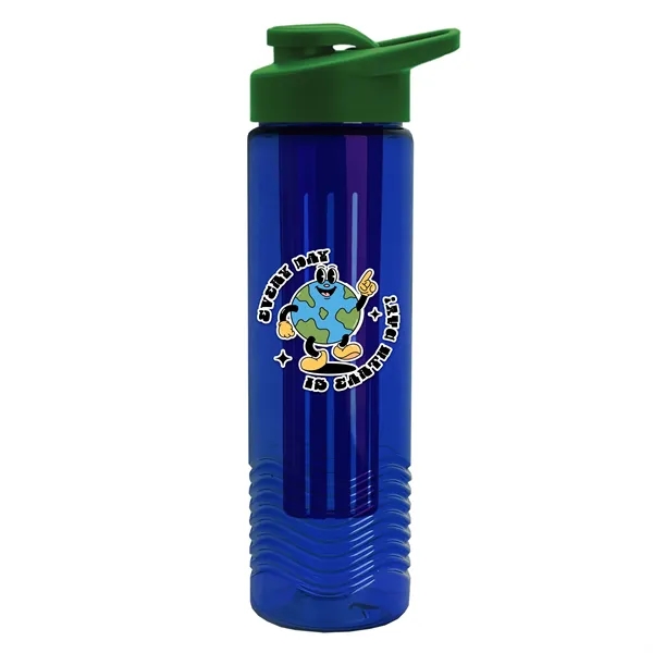 Wave 24 oz. Slim Cylinder Wave Design with Drink thru lid... from ASI 40480 Koozie Group