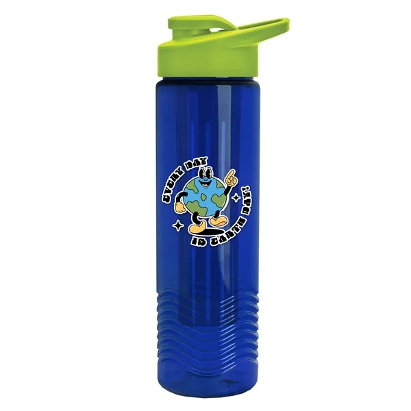 Wave 24 oz. Slim Cylinder Wave Design with Drink thru lid... from ASI 40480 Koozie Group