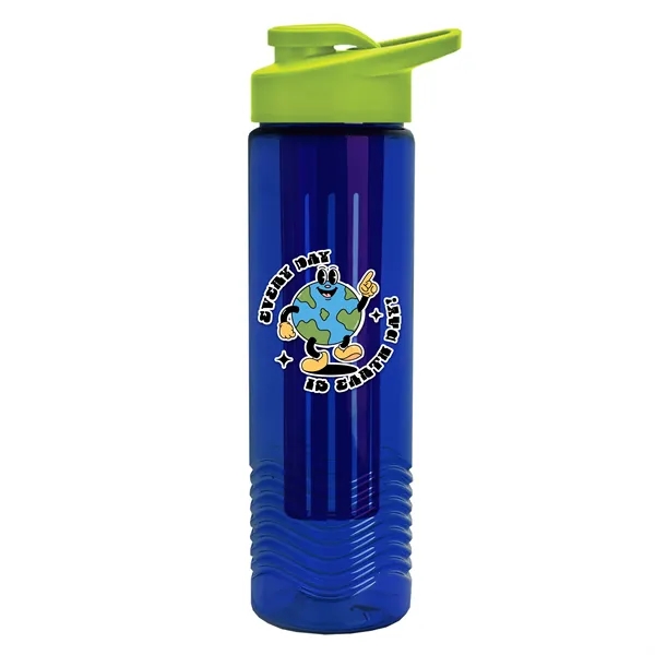 Wave 24 oz. Slim Cylinder Wave Design with Drink thru lid... from ASI 40480 Koozie Group