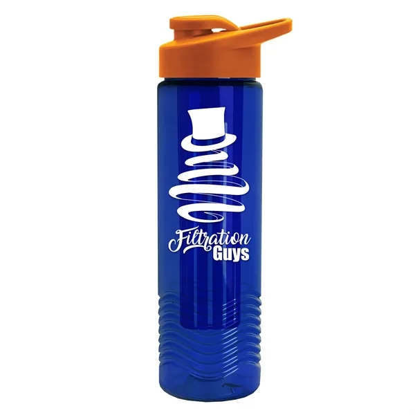 Wave 24 oz. Slim Cylinder Wave Design with Drink thru lid... from ASI 40480 Koozie Group