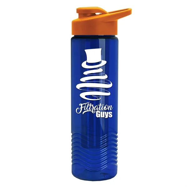 Wave 24 oz. Slim Cylinder Wave Design with Drink thru lid... from ASI 40480 Koozie Group